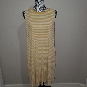 Time and tru XXL striped dress with pockets